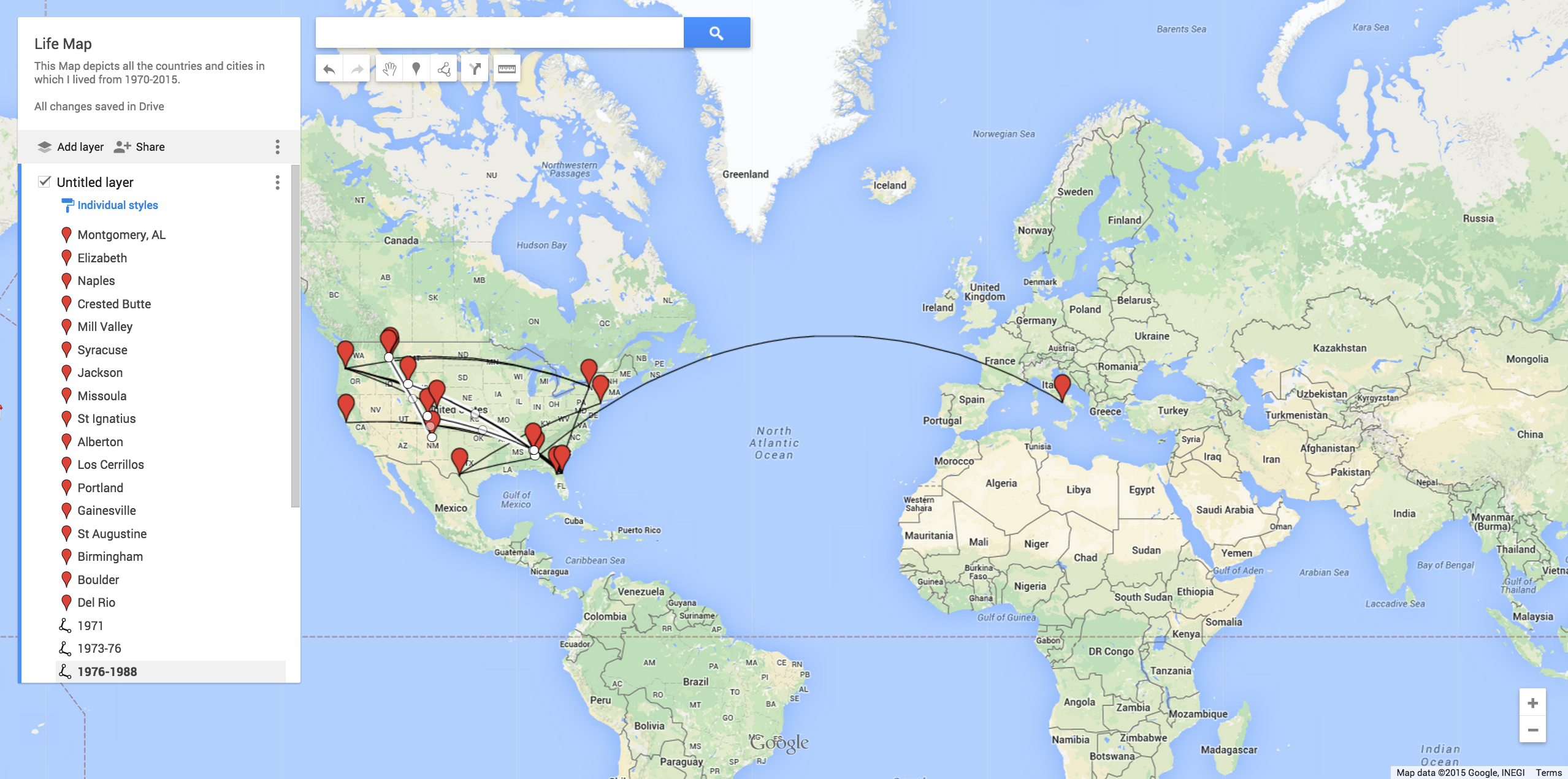 Laurie Gries Travel Map