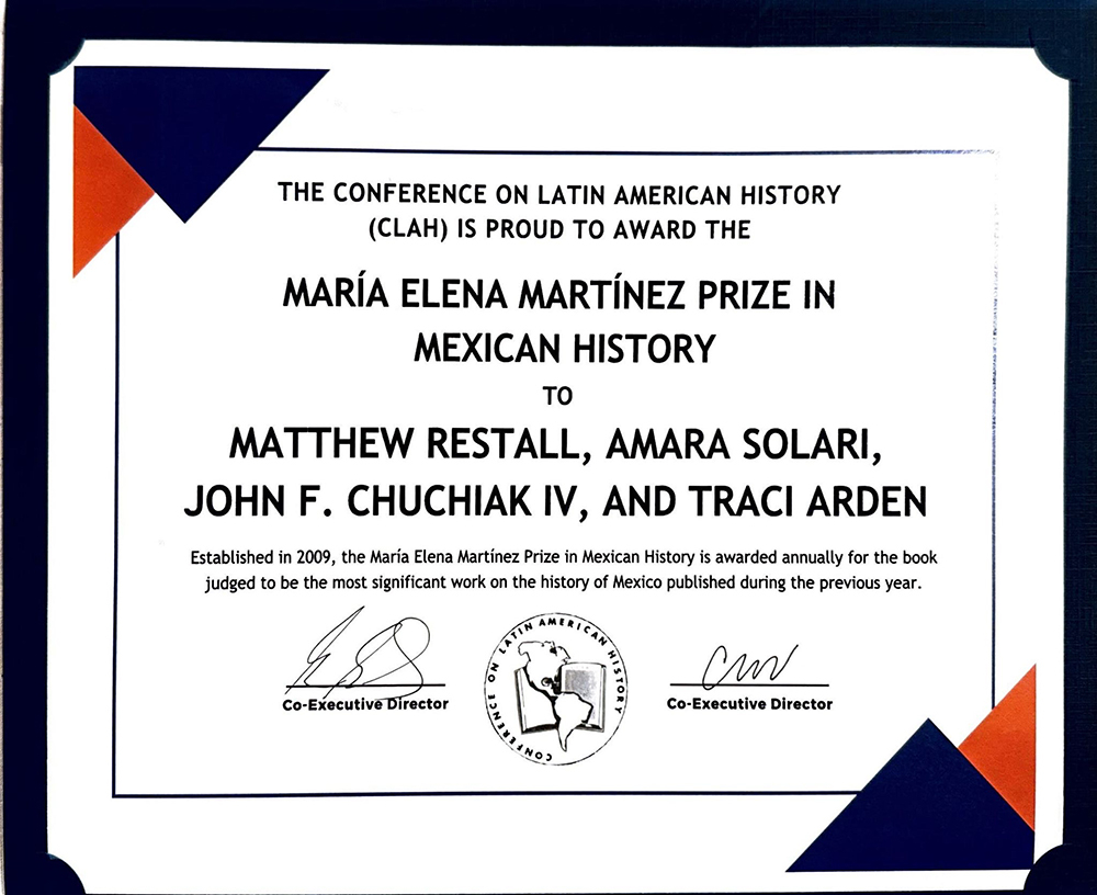 University Press of Colorado - The Friar and the Maya wins the Mar&iacute;a Elena Mart&iacute;nez Prize in Mexican History